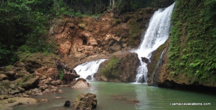 The YS River feeding the YS Falls St Elizabeth